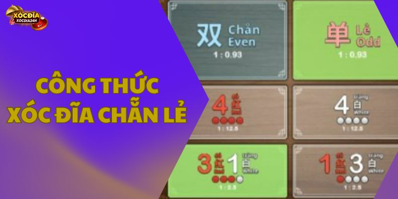 Công thức xóc đĩa chẵn lẻ đều ăn